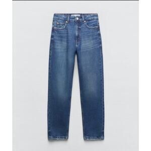 ZARA HIGH RISE SLIM MOM LEG ANKLE COMFORT sz 4